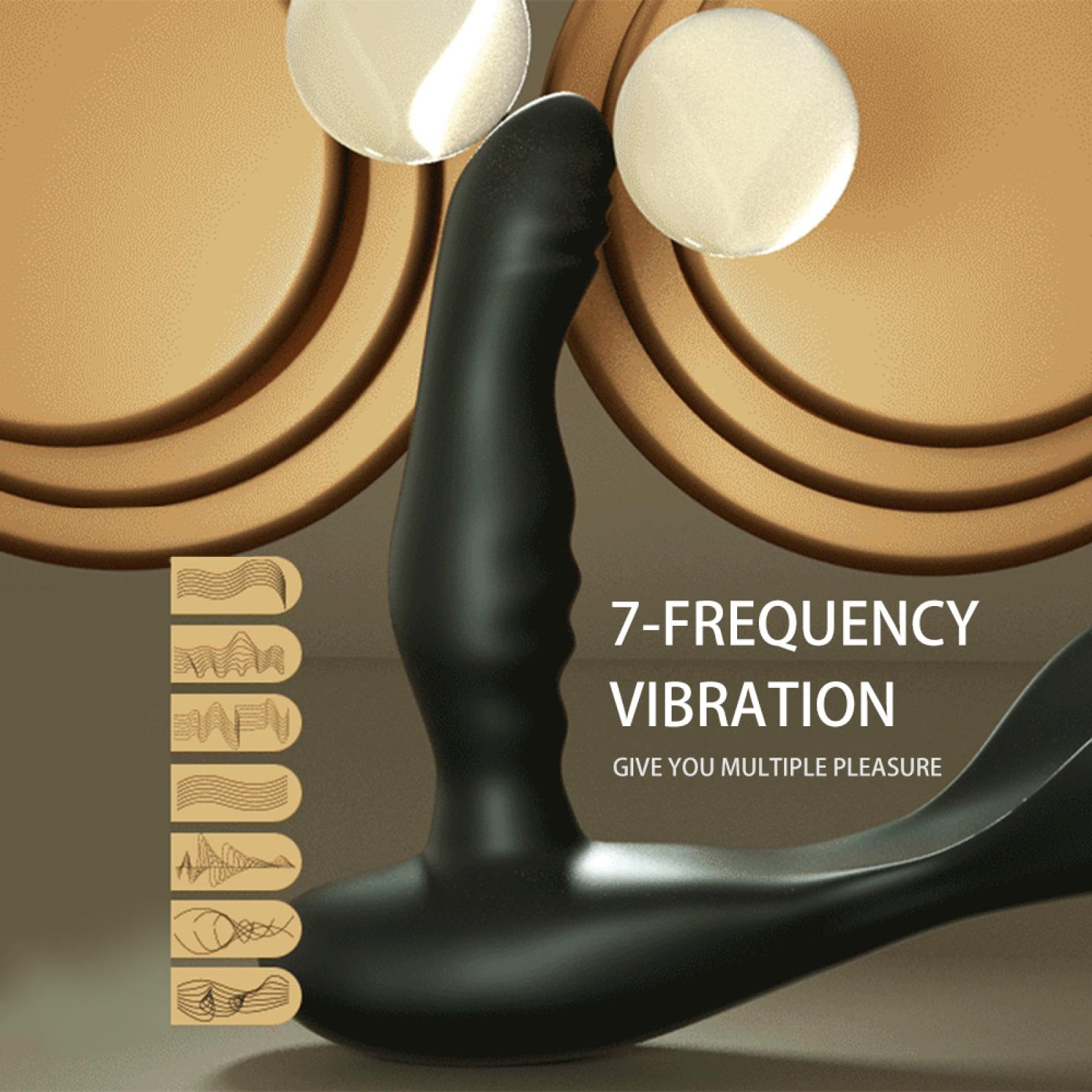 Plug anale Vibratore anale Doppio anello Butt Plug Prodotti per adulti a distanza senza fili Giocattoli sessuali Per Masturbatore per uomini Macchina per il sesso Giocattoli sexy per adulti
