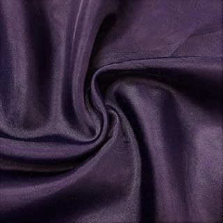 New Creations Fabric & Foam Inc, Fire Retardant Resistant, Sheer Voile Chiffon Fabric Draping Panels | Voile Fabric - 120" Wide | Use for Backdrop Curtain 10 Feet Wide. (Eggplant, by The Yard Folded)
