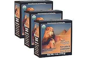 Light Mountain Henna 3-Pack Dark Brown Hair Dye Powder