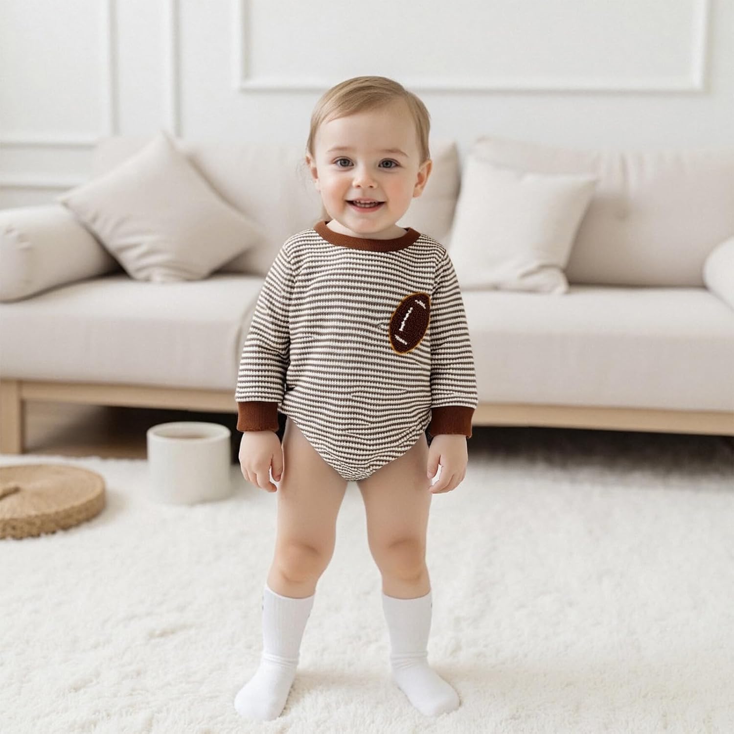 Bagilaanoe Infant Baby Boy Long Sleeve Romper Sweatshirt Outfit Fall Winter Bodysuit Mallard Duck Hunting Clothes - Image 2