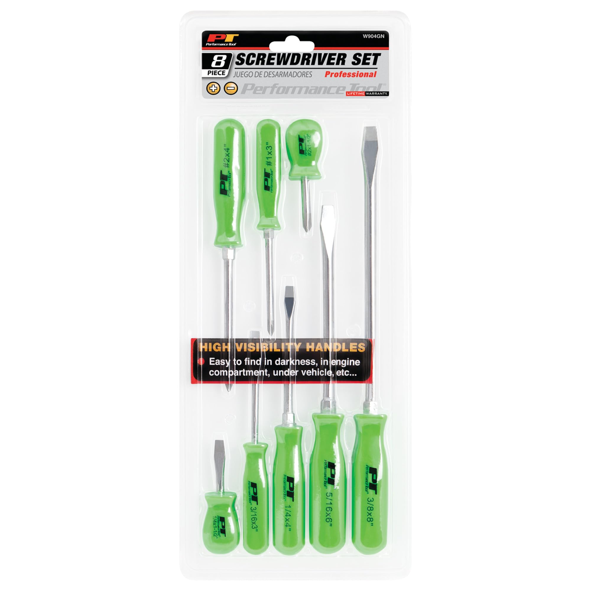 Amazon.com: Performance Tool W904GN High Visible Screwdriver Set