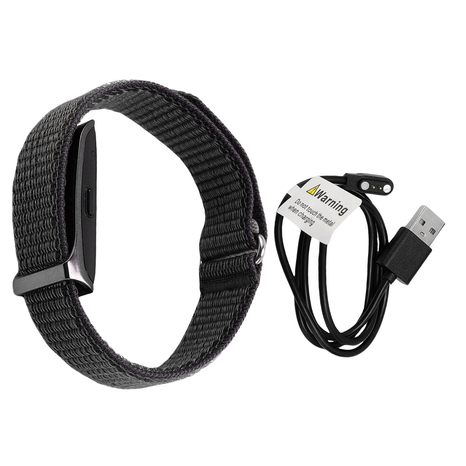 Ejoyous Pulsera Inteligente, Seguimiento del Sueño 127 Modos Deportivos Rastreador de Ejercicios con Control de Cámara con Recordatorio de Llamadas, Pulsera Inteligente sin Pantalla para (Black)