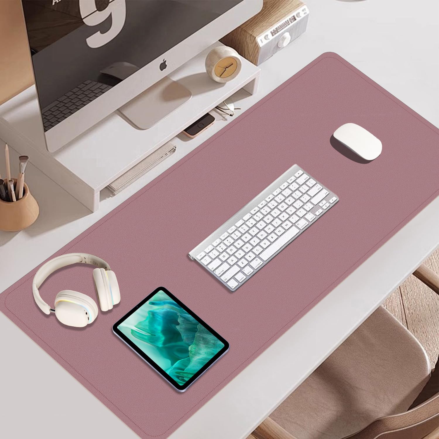 Sottomano Trasparente 40x80cm Per Scrivania - Tappetino Protettivo In PVC Antiscivolo Impermeabile Per Home Office