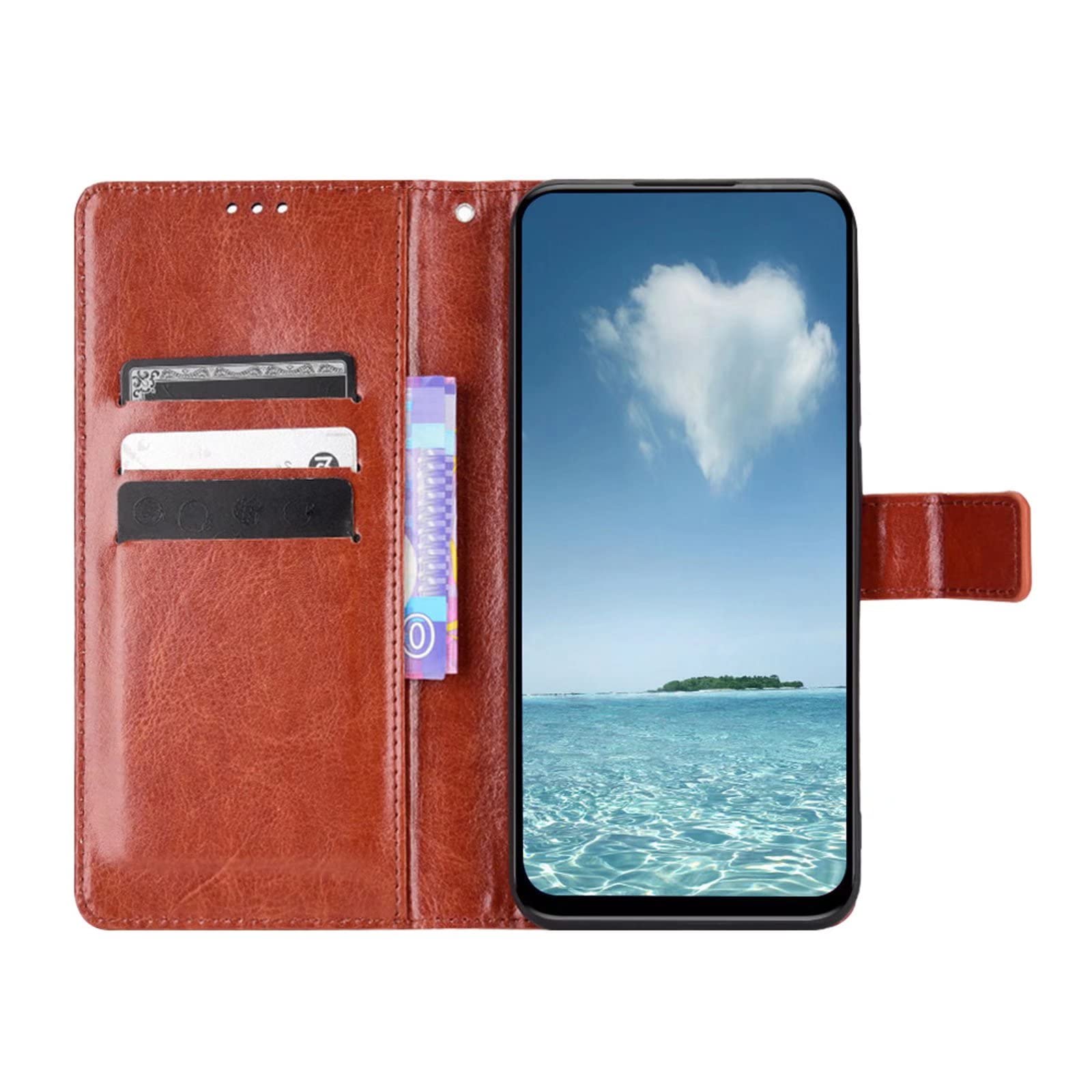 Custodia Portafoglio Per T-Mobile T Phone 5G – Cover Flip In Pelle Con Slot Carte E Cordino (Motivo Diamante, Viola) - 3