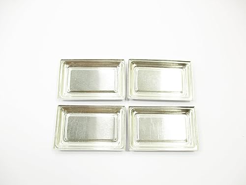 Miniatura 3 de Accesorios en miniatura para casa de muñecas, 4 bandejas pequeñas de hojalata #L Suministro para panadería Dijes Deco - 8177