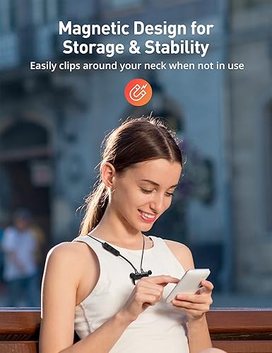 Miniatura 5 de Auriculares Bluetooth, Bluetooth 5.2 estéreo aptX, auriculares inalámbricos con banda magnética para el cuello IPX7, impermeable, con micrófono