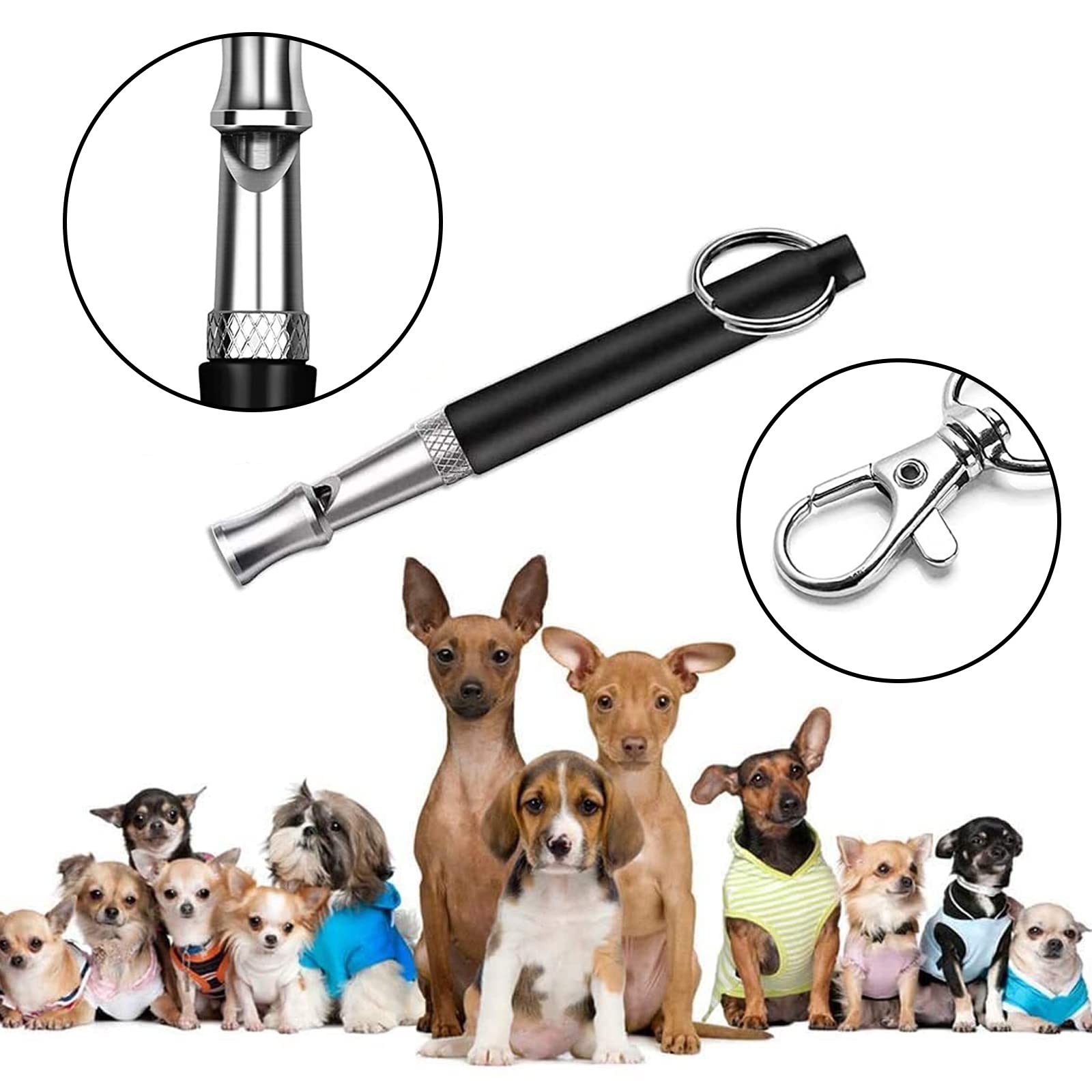 Mousyee Hondenfluitjes, 4 Stuks Hondenfluitje Met Riem Vier Kleuren Hondenfluitje Set Roestvrij Stalen Hondenfluitjes Hoge Pitch Fluitje Met Lanyards En Sleutelhangers Voor Terugroepcontrole En Verrei Mousyee Hondenfluitjes, 4 Stuks Hondenfluitje Met Riem Vier Kleuren Hondenfluitje Set Roestvrij Stalen Hondenfluitjes Hoge Pitch Fluitje Met Lanyards En Sleutelhangers Voor Terugroepcontrole En Verrei