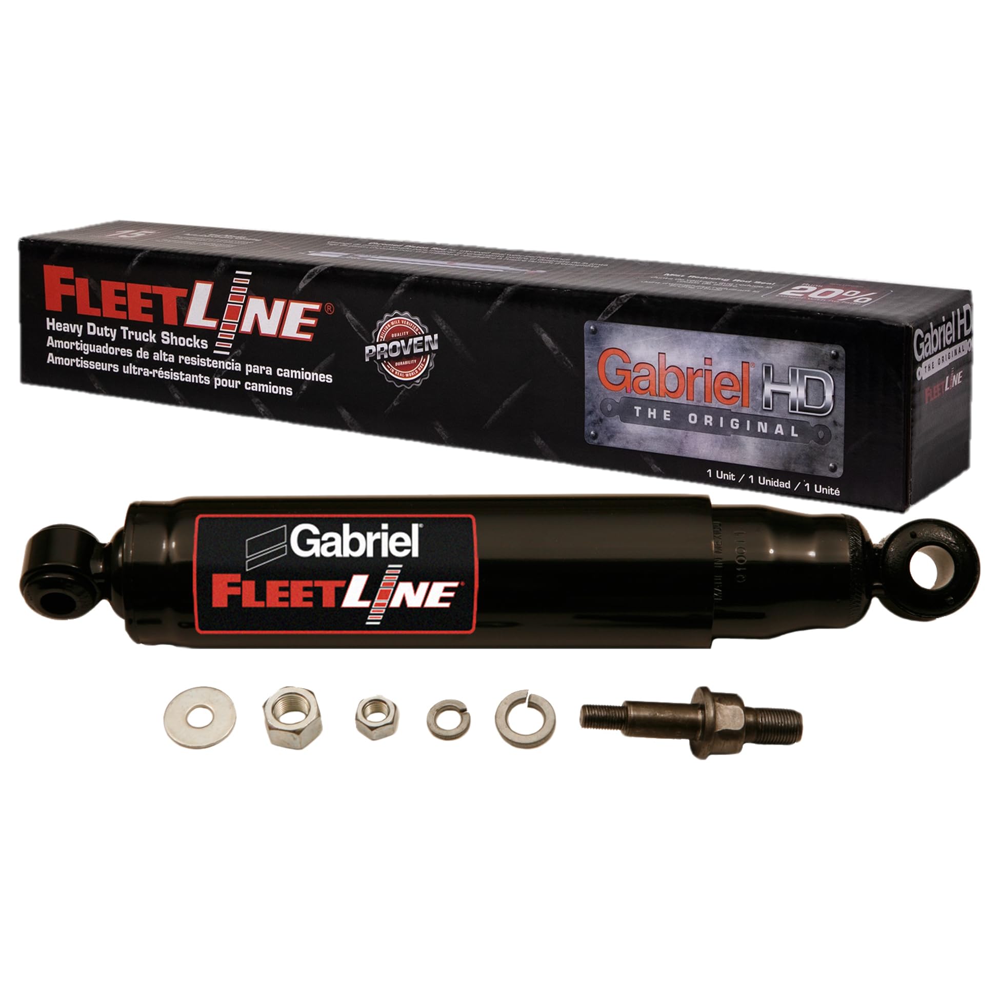 Gabriel 83303 FleetLine HD Truck Front Shocks Fits Chevrolet 6, 60, 6000 &amp; 6500, 7, 70 &amp; 7000 Series; GMC 4500, 6000, 6500, 7000, 7500; OEM# 550-75, 22007751, 22017530, 22017531