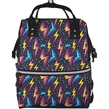 Lightning Bolt 3 For Waterproof Diaper Bag Mommy Backpack, Men'S And Women'S Travel Bag