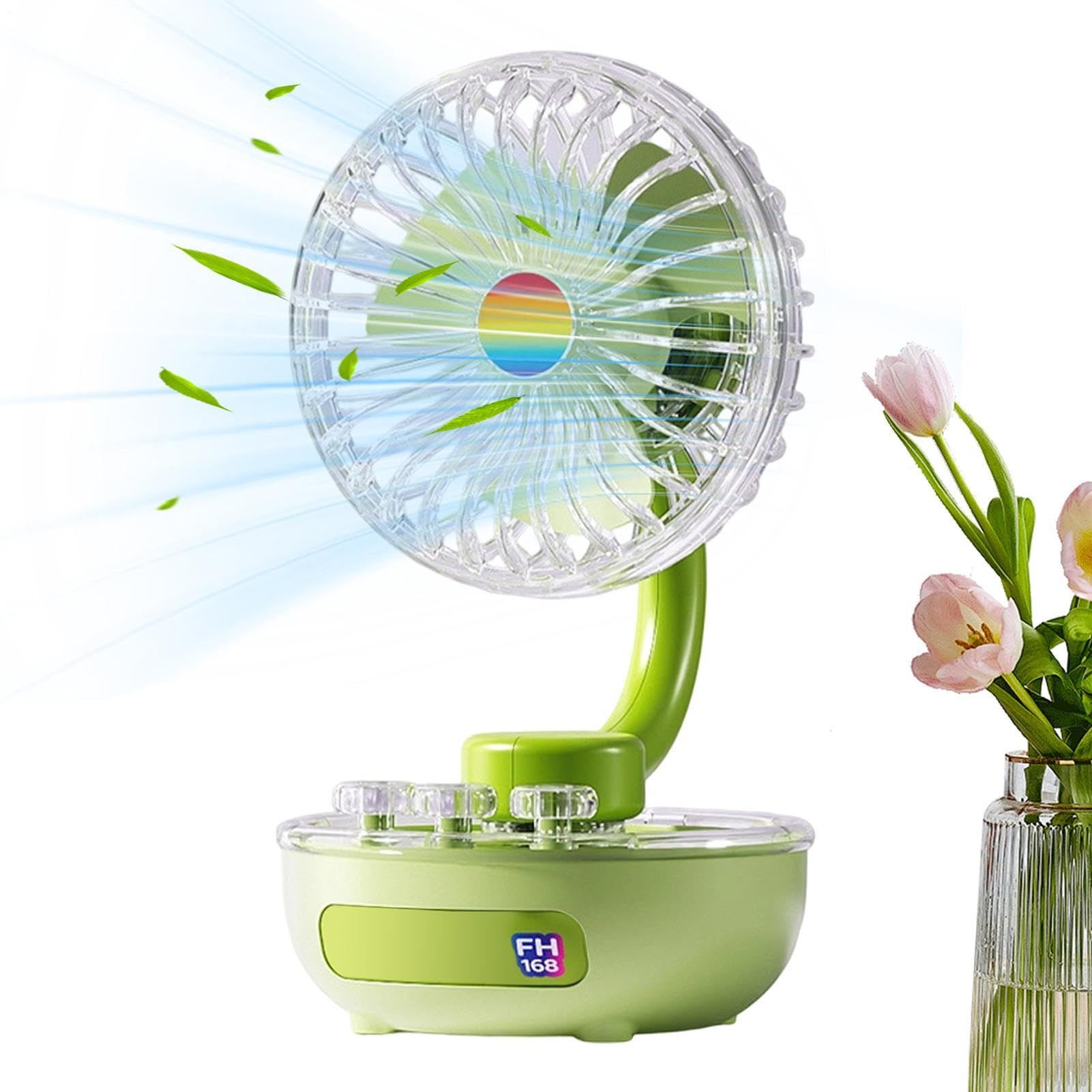 Ventilador silencioso de escritorio para trabajar sin calor ni ruidos molestos