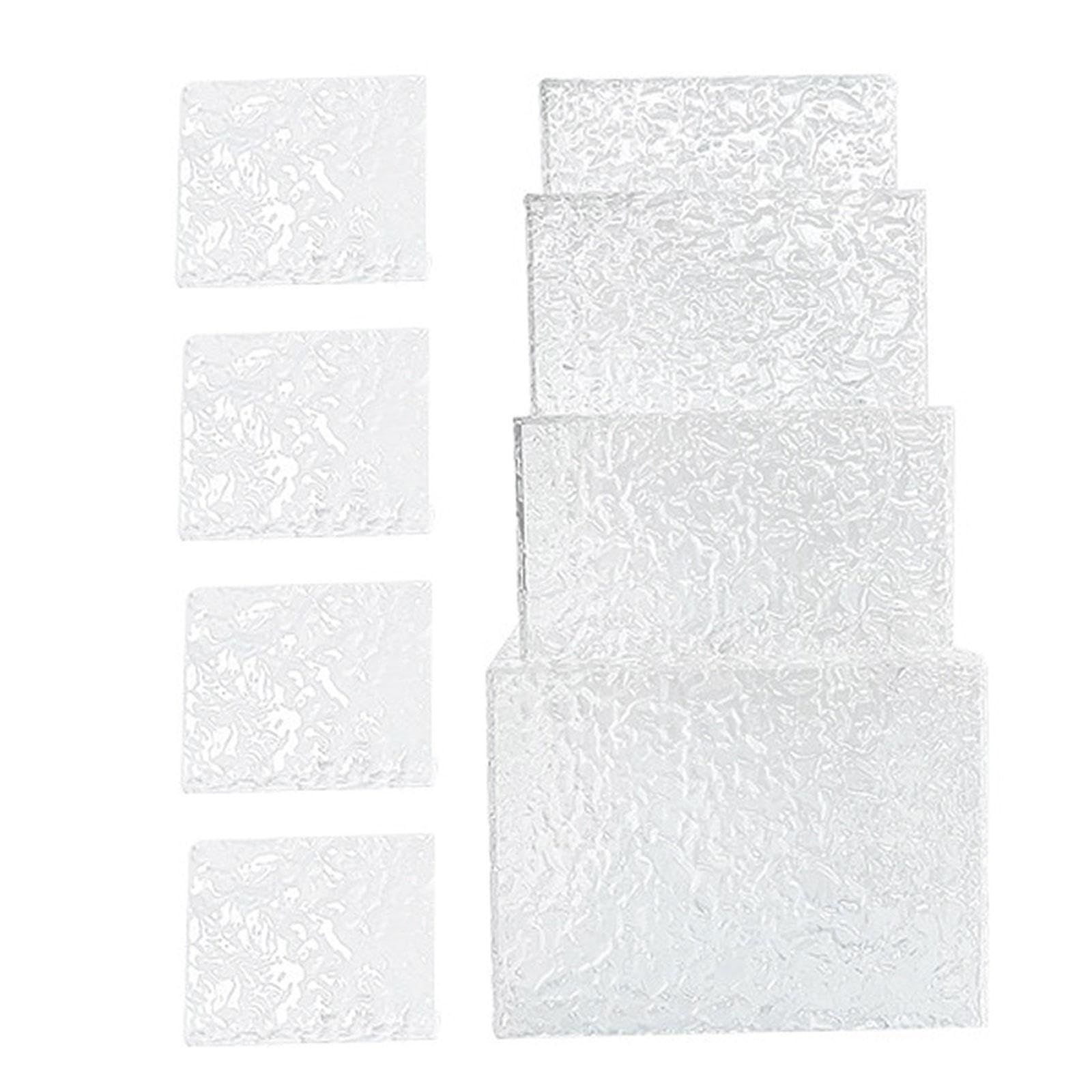 Sharplace Lot de 8 boîtes cubiques Transparentes en Acrylique avec Fond Creux, idéales pour présenter des buffets, des Desserts et des Cupcakes.