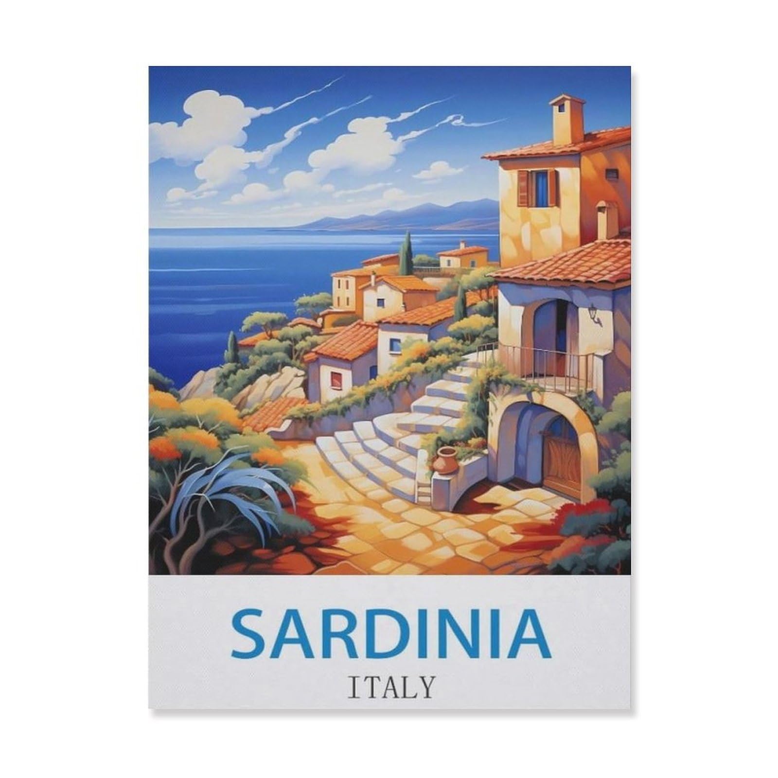 Metal Sign，Sardinia Italy，Vintage Tin Sign Home Kitchen Bar Cafe Club Cave Wall Decor(15x30cm）6x12 inch-EG43