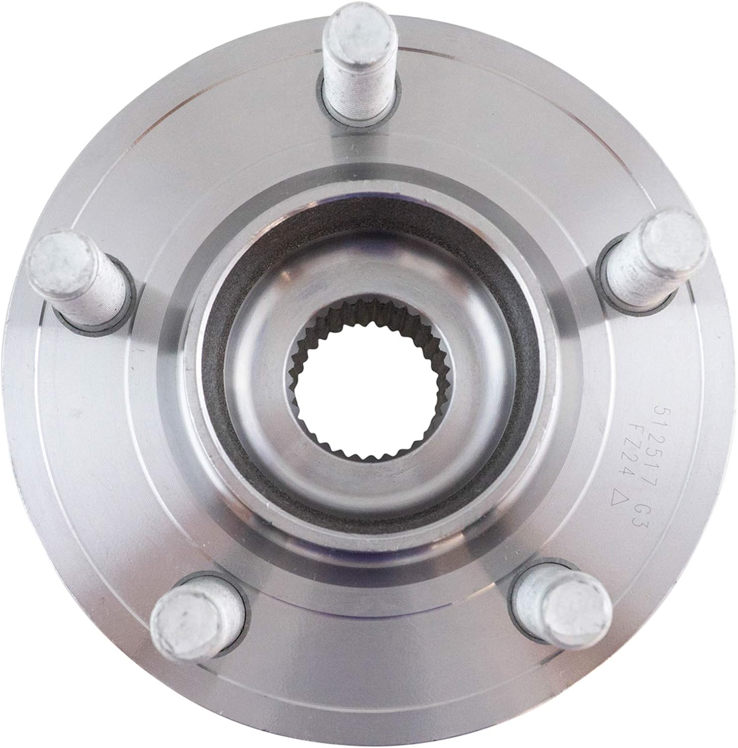 TRQ 2 Piece Rear Wheel Bearing & Hub Assembly Set Compatible with 2017-2018 Ford GT 2015-2023 Mustang