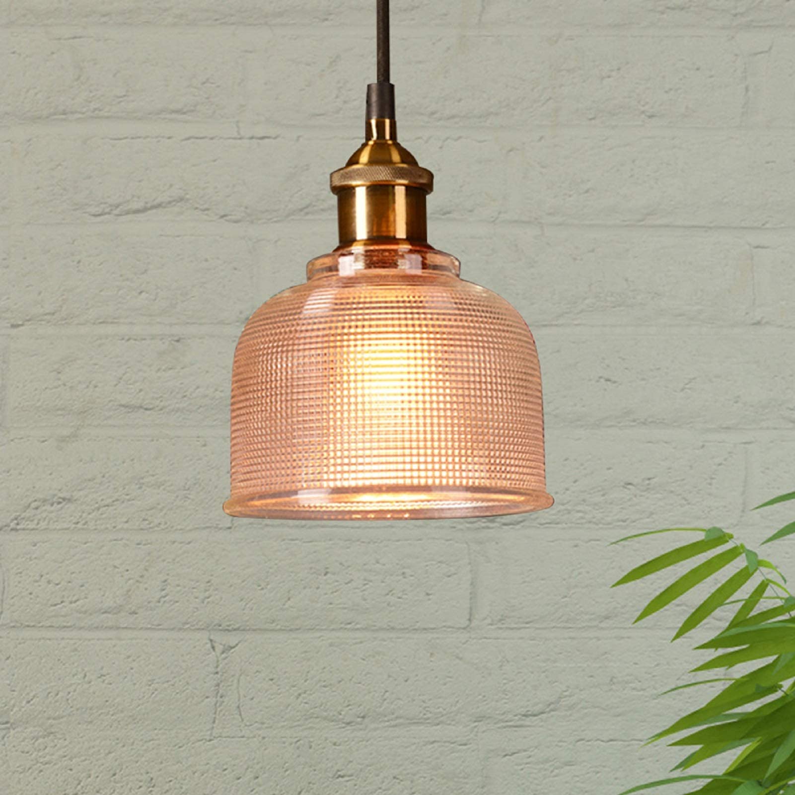 CSXSXAUO Industrial Retro Pendant Light Lamp Crystal Glass Ceiling Chandelier Lighting for Loft Kitchen Living Room (Color : Amber) Star of