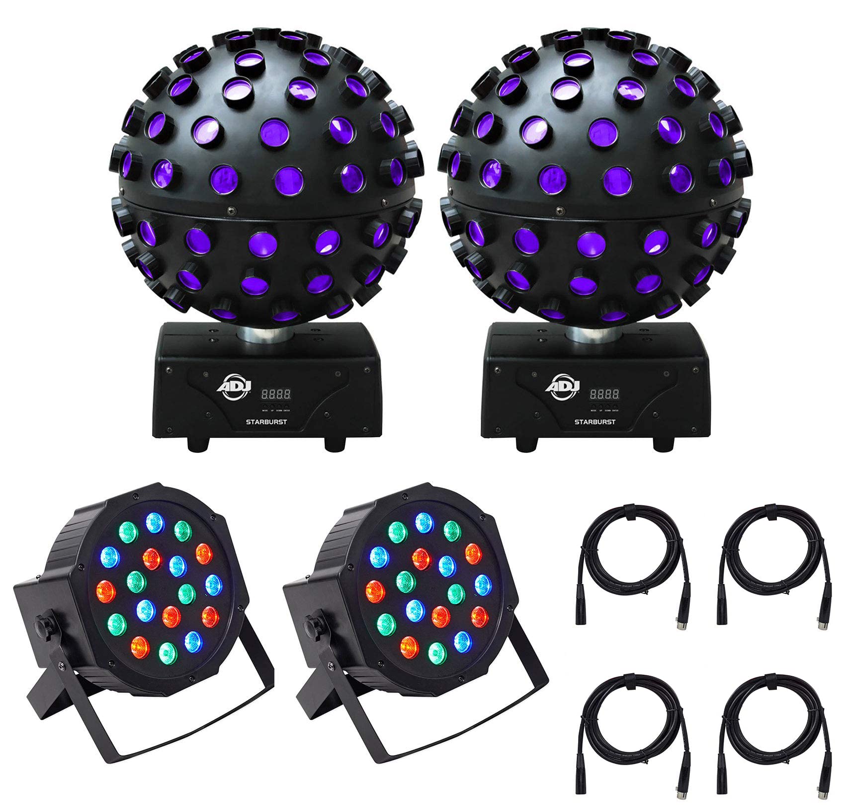 Amazon.co.jp: 2 American DJ Starburst LED Spheres DJ Lighting