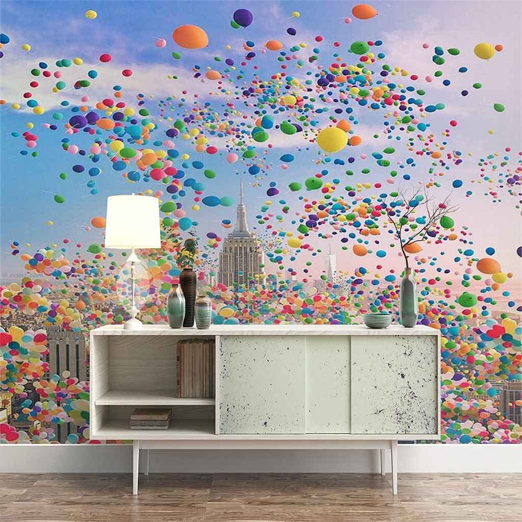 Papier peint montgolfière ciel 350x256 cm poster mural