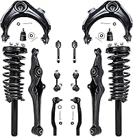 Vista 57 de Detroit Axle - Kit de puntales delanteros para Ford 2000-2004 Focus 2 puntales con muelle helicoidal 2 brazos de control inferiores con rótulas 2001