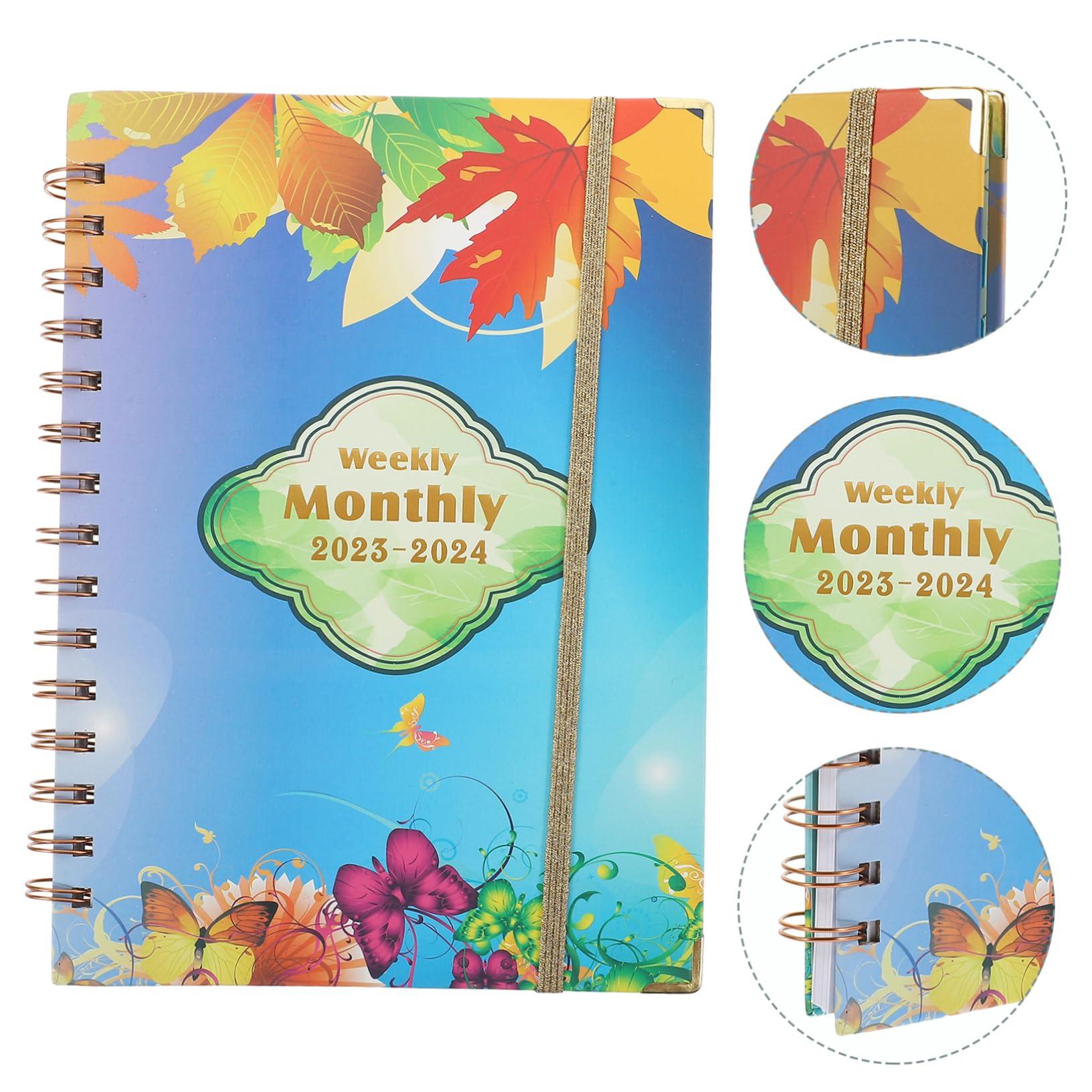 Tofficu 5stücke Spiral Planner Wöchentlicher Monatlicher Notizblock Akademischer Planer Für Schüler Studenten Zeitmanagement Organisation Für Schule Büro