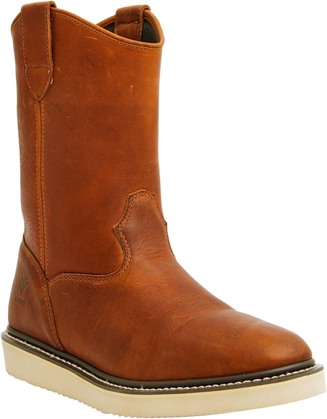 Hawx Men's 10.75" Pull-On Barnyard Leather Work Boot Soft Toe - Bhx00r0w303