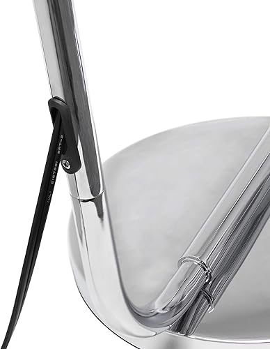 Miniatura 8 de Simple Designs LF1036-CHR Lámpara de pie de linterna de hierro industrial de estilo antiguo con pantalla de vidrio, cromo