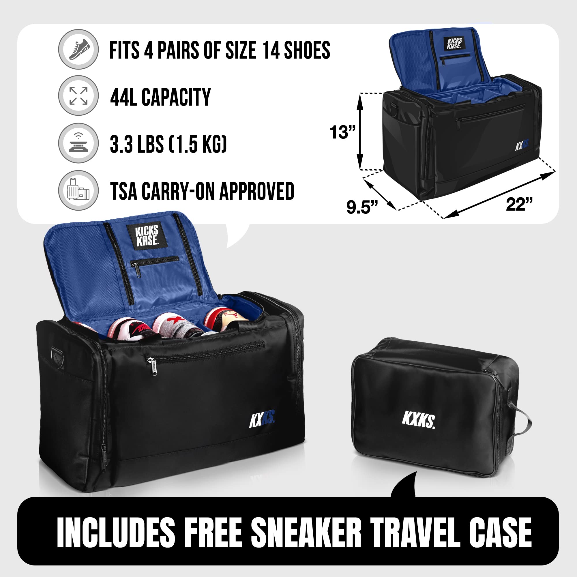 バッグ k.S KXKS. (Kicks Kase) Premium Sneaker Bag & Travel Duffel | B2B
