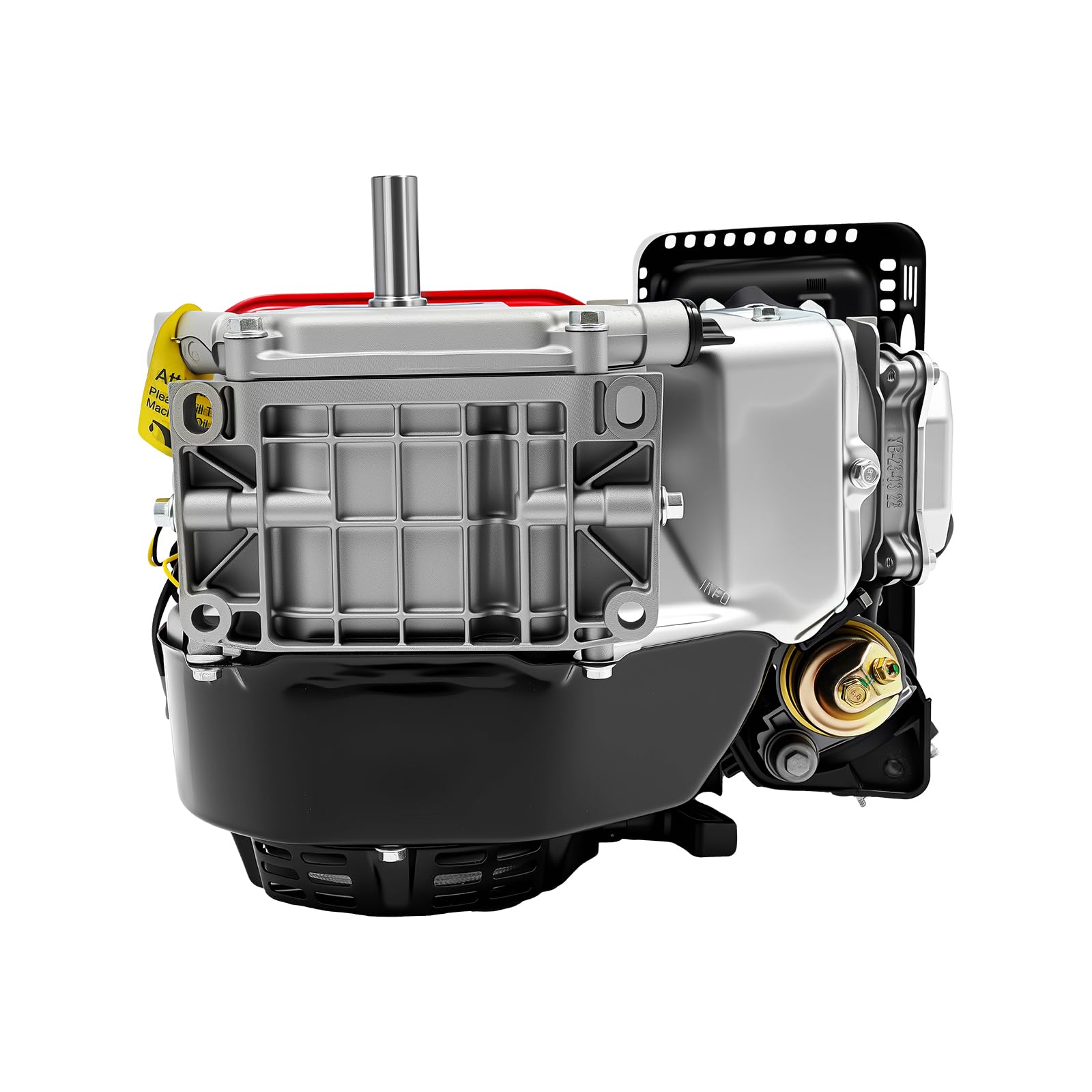 5,5kW Moteur à Essence, 4 Temps Moteur Motoculteur, Moteur Motoculteur, 212cc Mini Moteur Thermique, Alerte Niveau d'Huile, Silencieux, Alimenter la Machine pour Pompe & Tondeuse