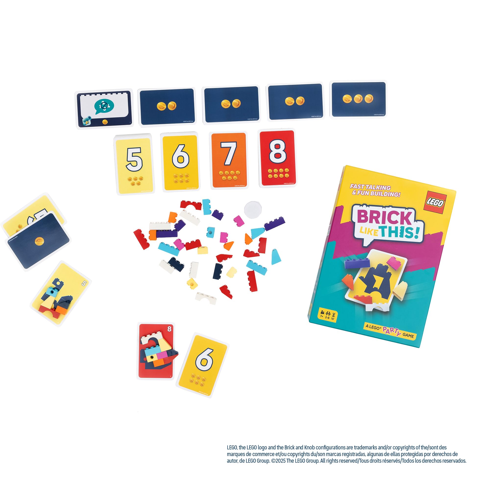 Asmodee Brick Like This! The Official LEGO Party Game, A fast, fun, building game for families kids, teens, adults - Image 3