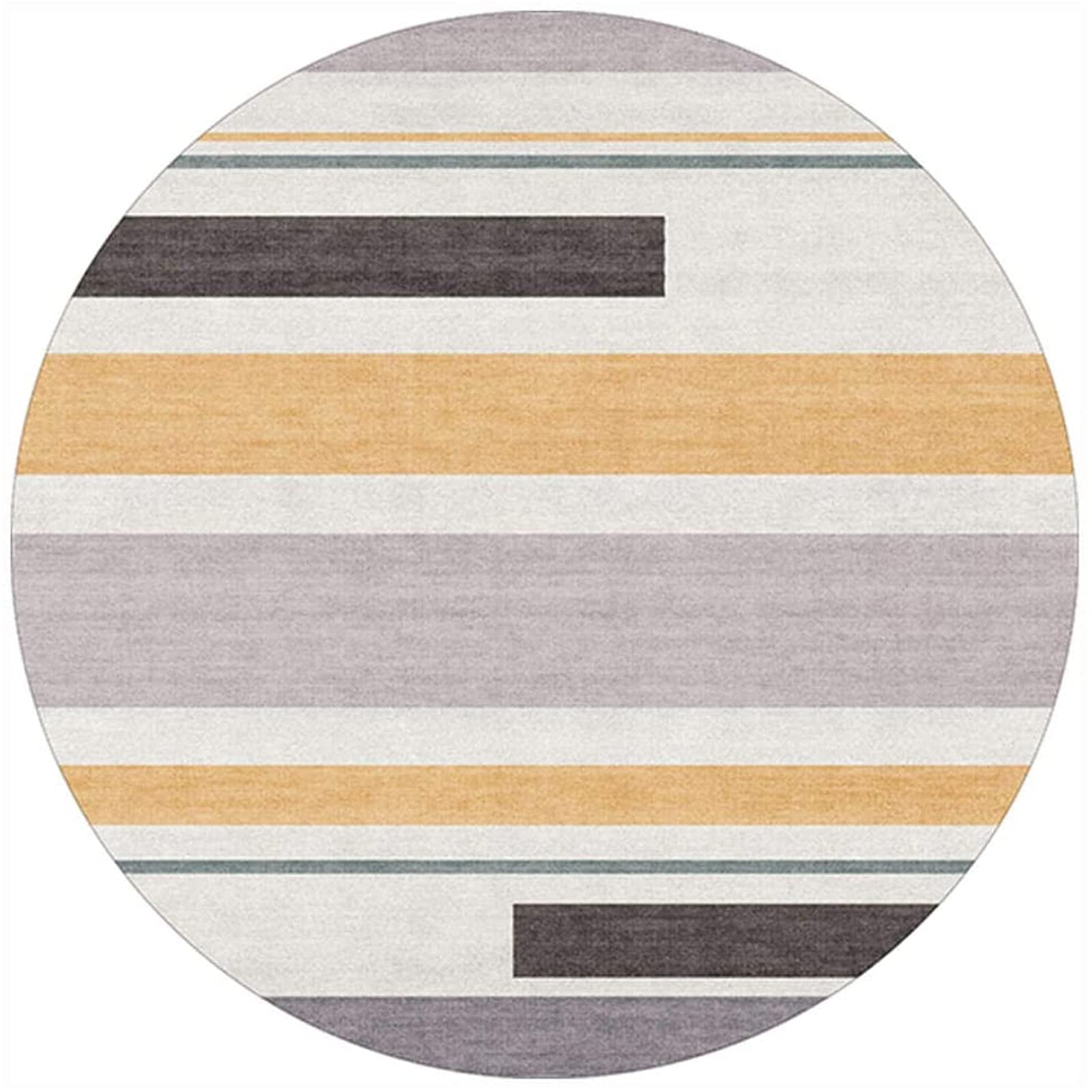 Tapis cercle pour salon résistant pour éviter les plis sous les meubles de chambre