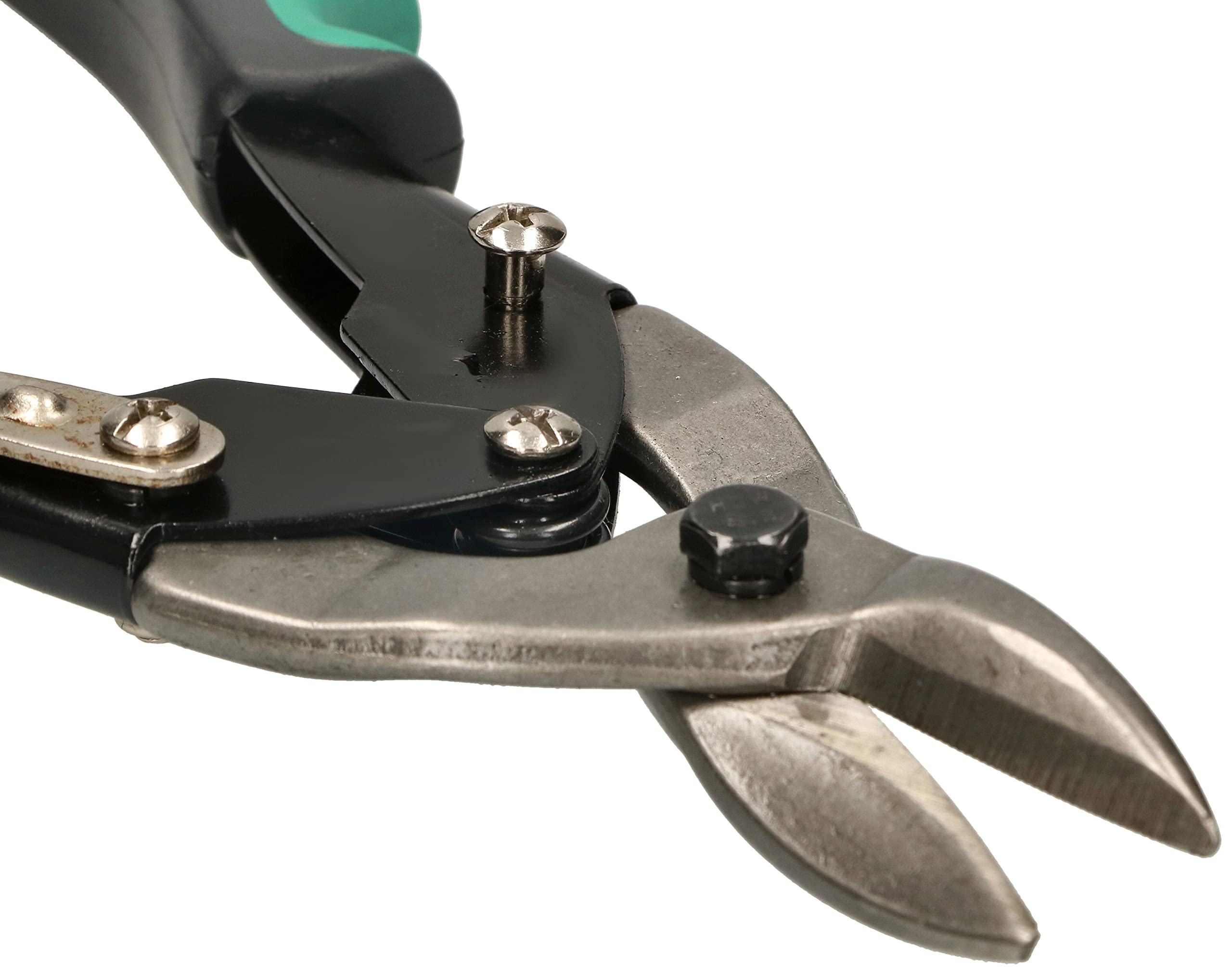 KOTARBAU® Tijeras hojalatero recta izquierda derecha 250 mm, Tijeras de chapa de acero CrV con cierre