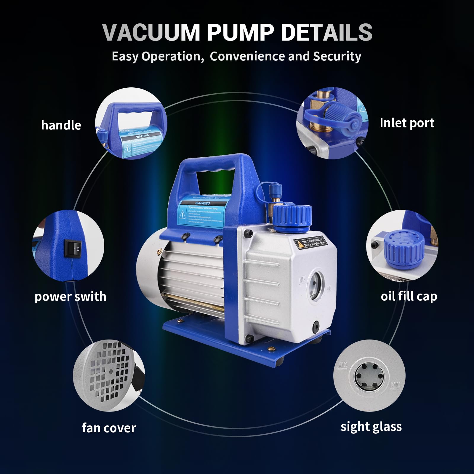 novorik 3 Gallon Vacuum Chamber with 3.6 CFM Pump, Single Stage Vacuum Chamber Pump Kit with Acrylic Lid for Stabilizing Wood, Degassing Silicone Resin, Epoxies