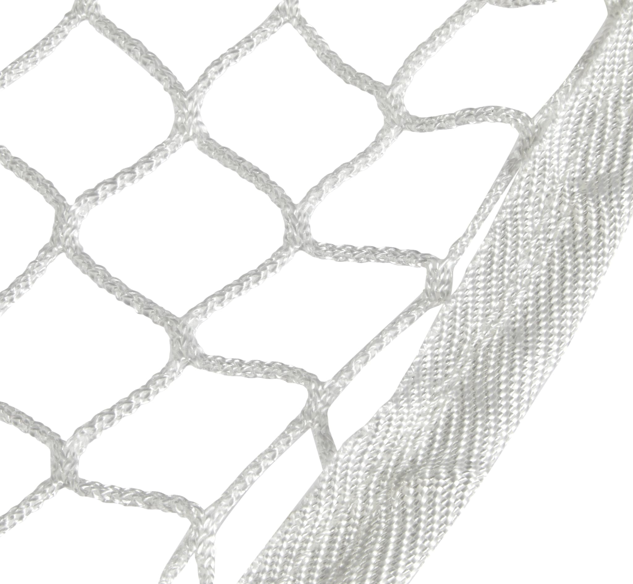 Kerbl Heunetz für die 24 Stunden-Fütterung, Heusack, Futternetz, weiß, ca. 16kg, 160x100cm, Maschenweite 3x3cm, Pferde, langlebig, reißfest