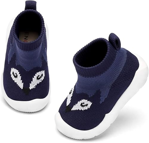 Engtoy Baby Sock Shoes Baby Walking Shoes Infant Non-Slip Breathable Slippers with Soft Rubber Sole Baby Boys Girls Slip On Sneakers