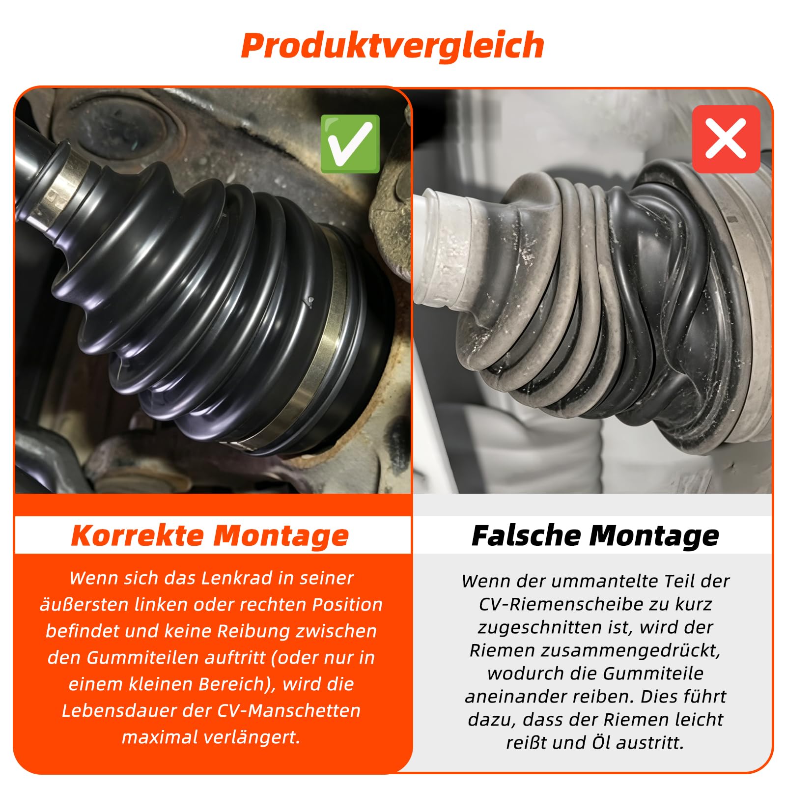 2 STK de manguitos universales para ejes CV, manguitos para ejes de transmisión de 19-24 mm, fuelle flexible de silicona juego de manguitos para ejes a prueba de polvo con abrazaderas para auto