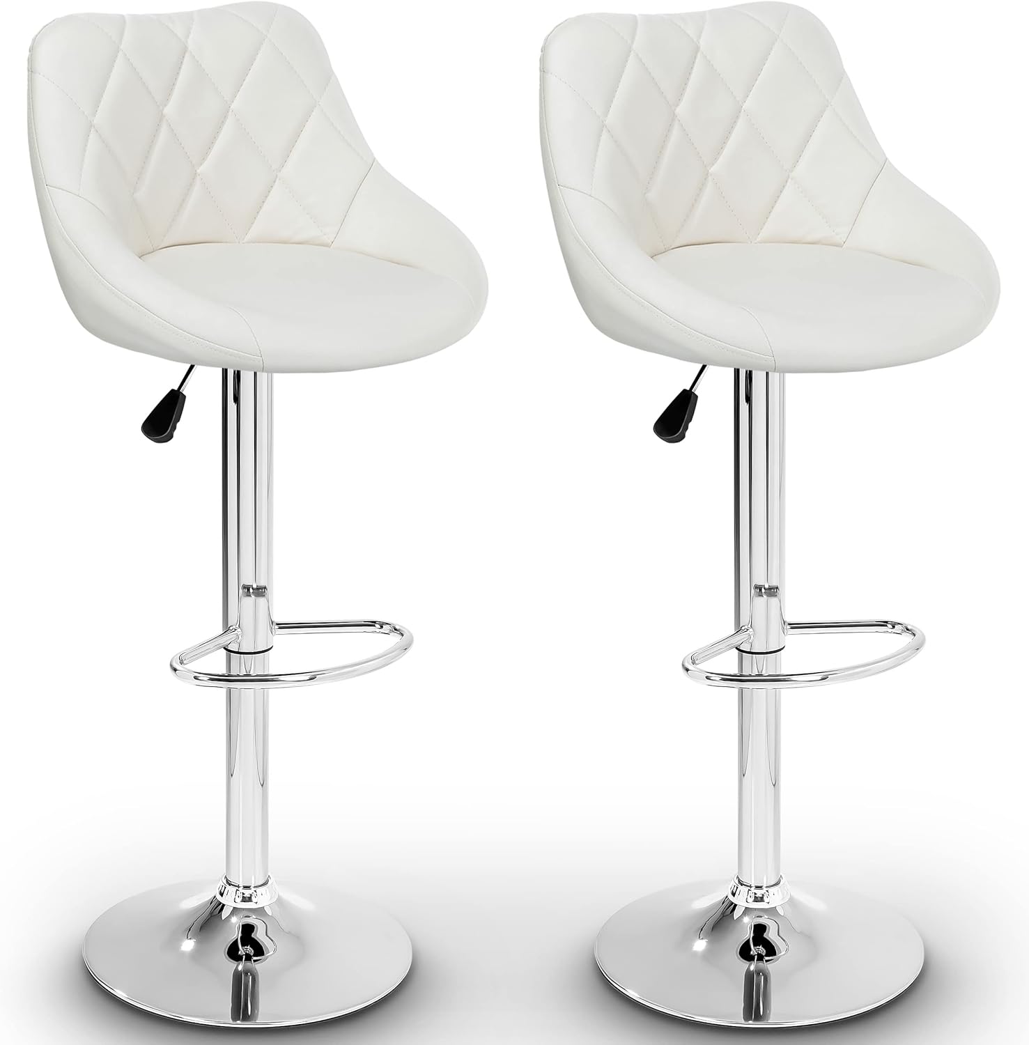 Two TRESKO bar stools showing full view of assembled product