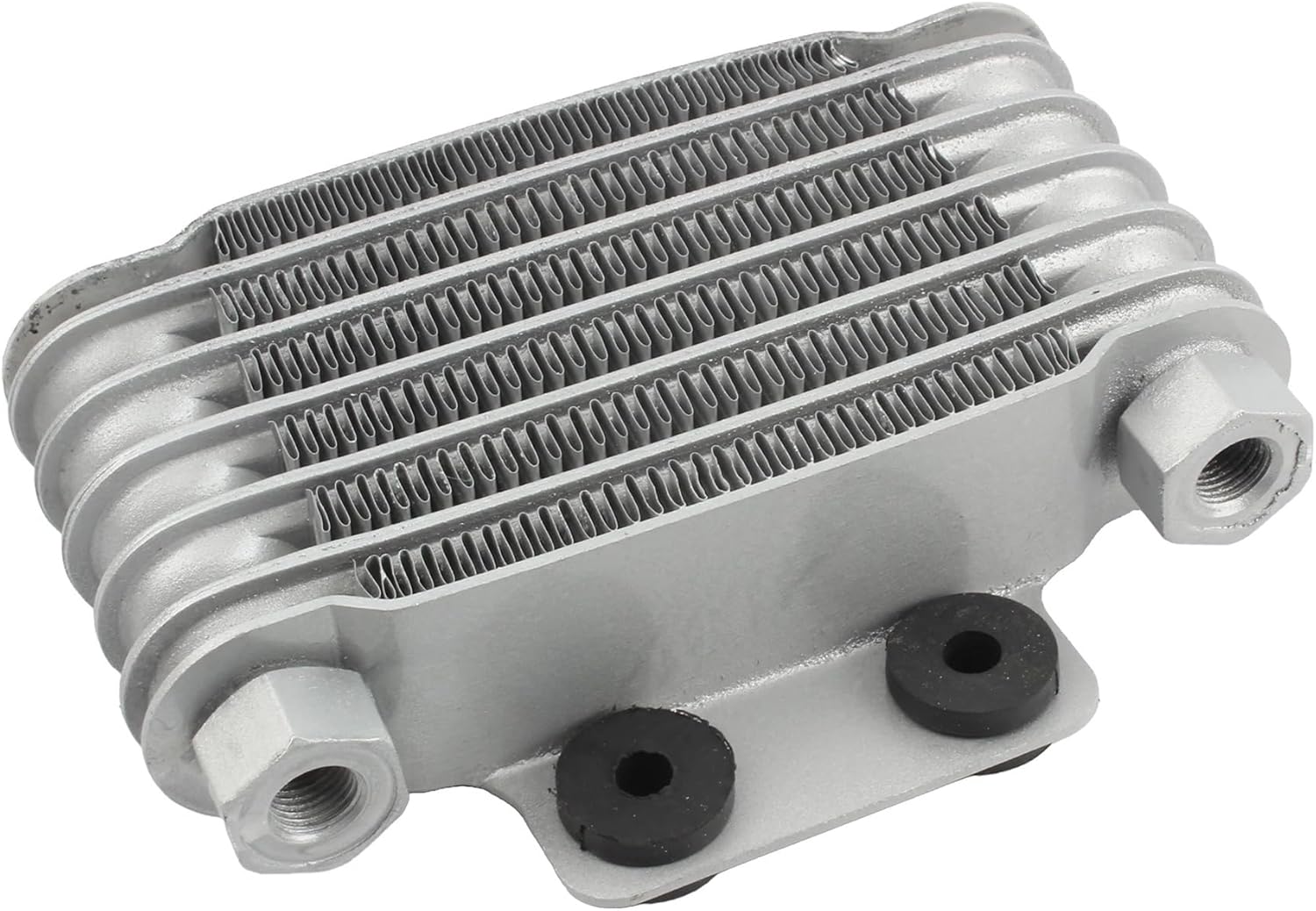 Universal Motorcycle Oil Cooler Radiator 6 Rows Engines Oil Accessories Motocross Fit For Pit Dirt Bike(Silver M12)