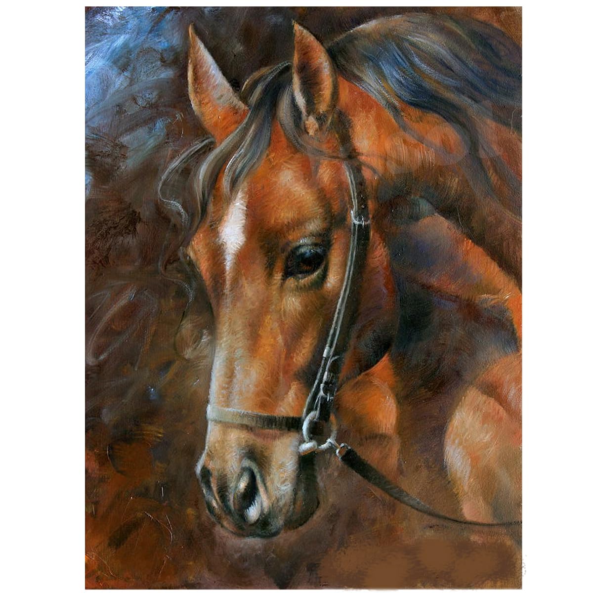 Beadsz Diamond Painting Kit for Adults, 5D DIY Art, 30x40 cm Full Round Drill, Gem Canvas Wall Décor (Horse-M45004)-image-46