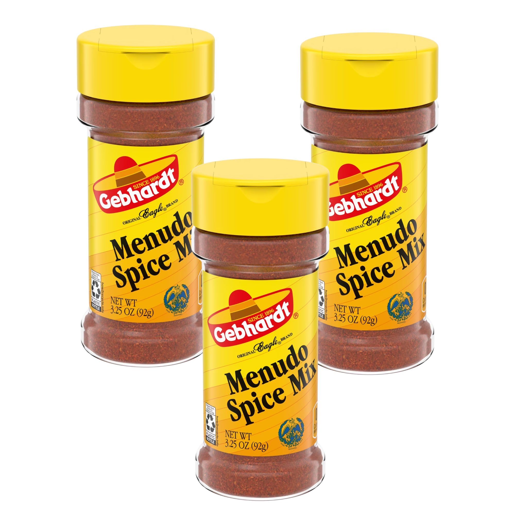 Gebhardt Menudo Spice Mix 3.25oz Bottle (Pack of 3)