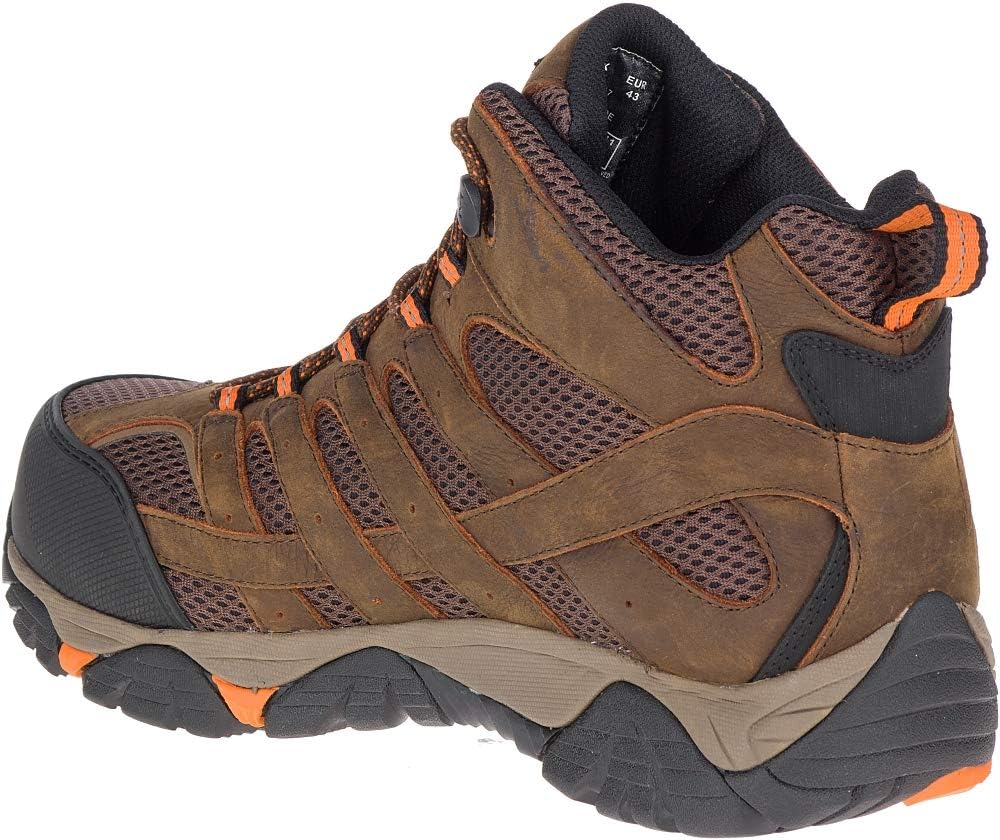 MerrellMen's Moab Vertex Mid Waterproof Composite Toe Construction Boot