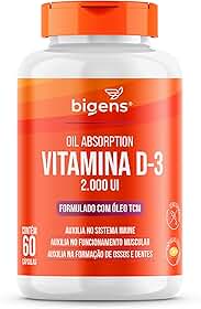 Bigens Vitamina D3 2000ui Em Óleo TCM (MCT), Softgel, 60 Cápsulas
