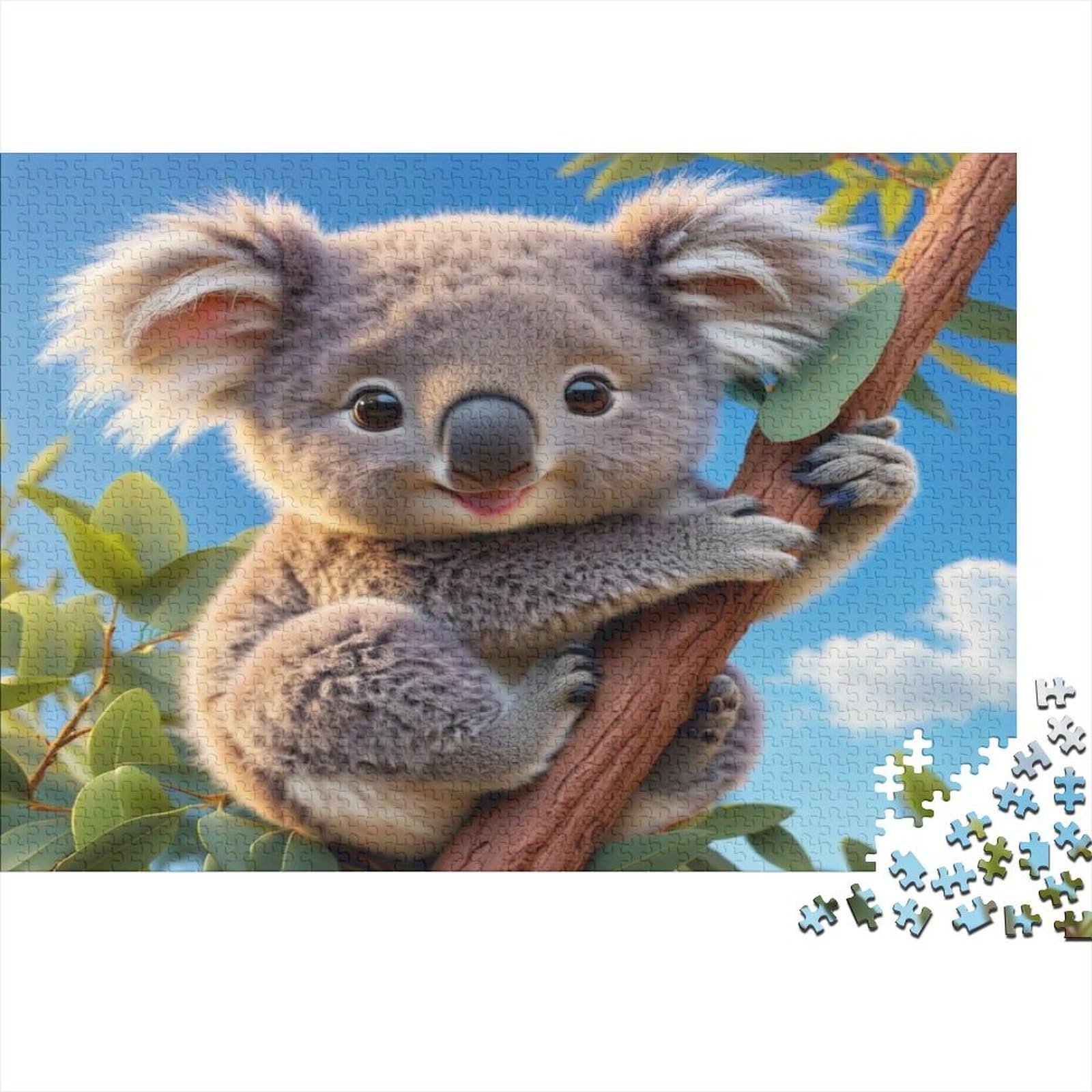 1000 Pieces Koala Paper Jigsaw Puzzle for Adults Thick Eco Educational Koala Puzzle Wall Décor 70x50cm/1000pcs