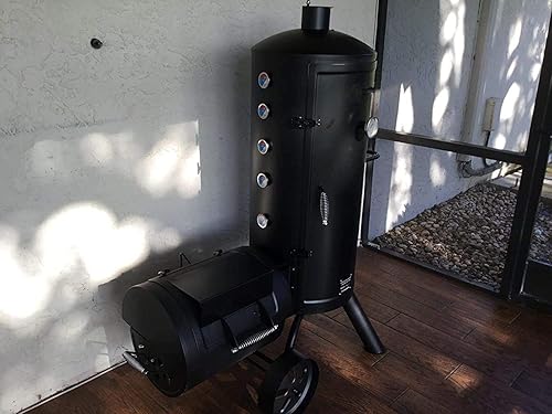 Miniatura 6 de Medidor de termómetro para parrilla de barbacoa, paquete de 2 unidades de carbón para ahumador, medidor de temperatura, termómetro para parrilla de