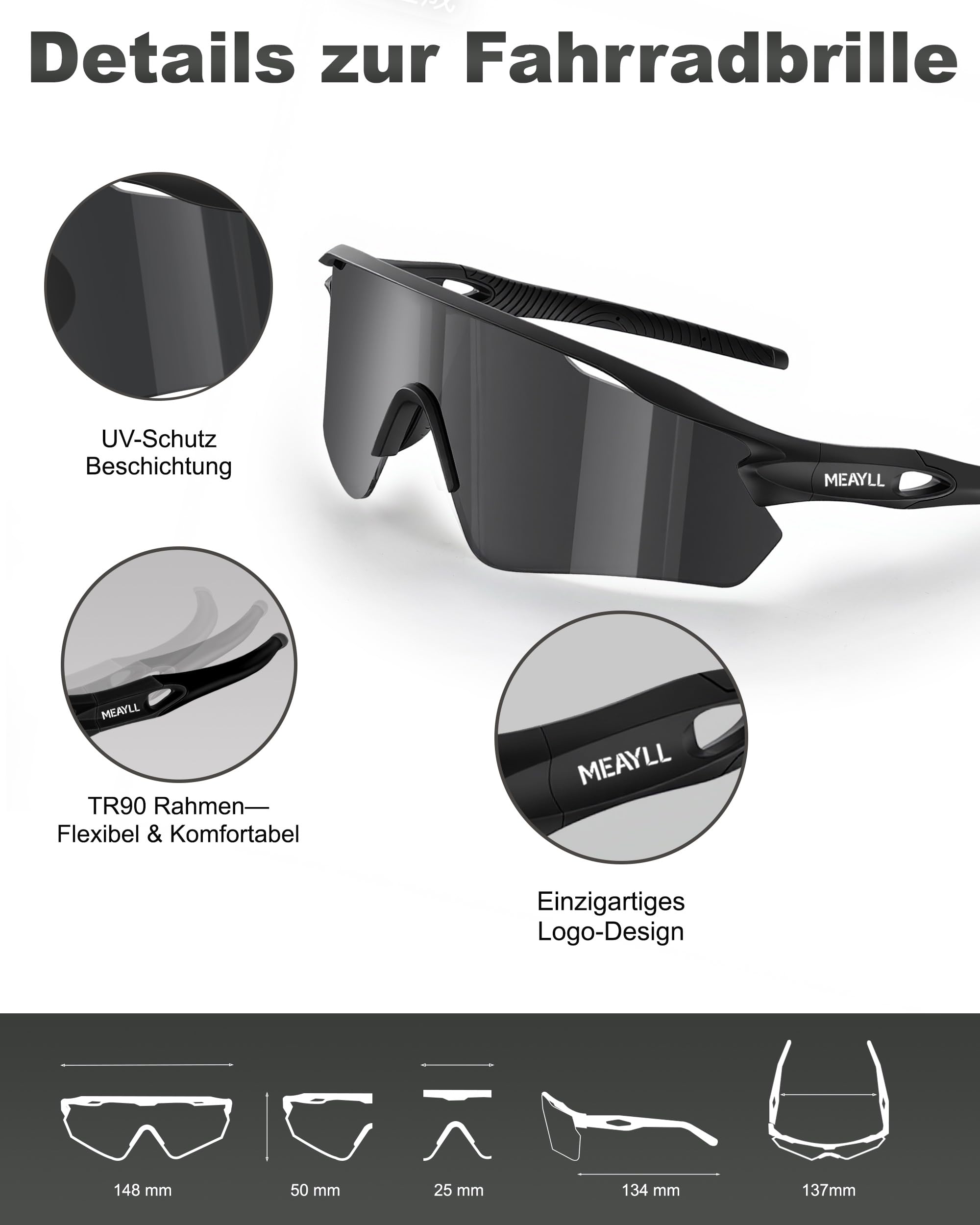Gafas de ciclismo para hombre y mujer, UV400, montura TR90 con alas nasales ajustables, MTB, gafas de sol rápidas para bicicleta, pesca, bicicleta eléctrica