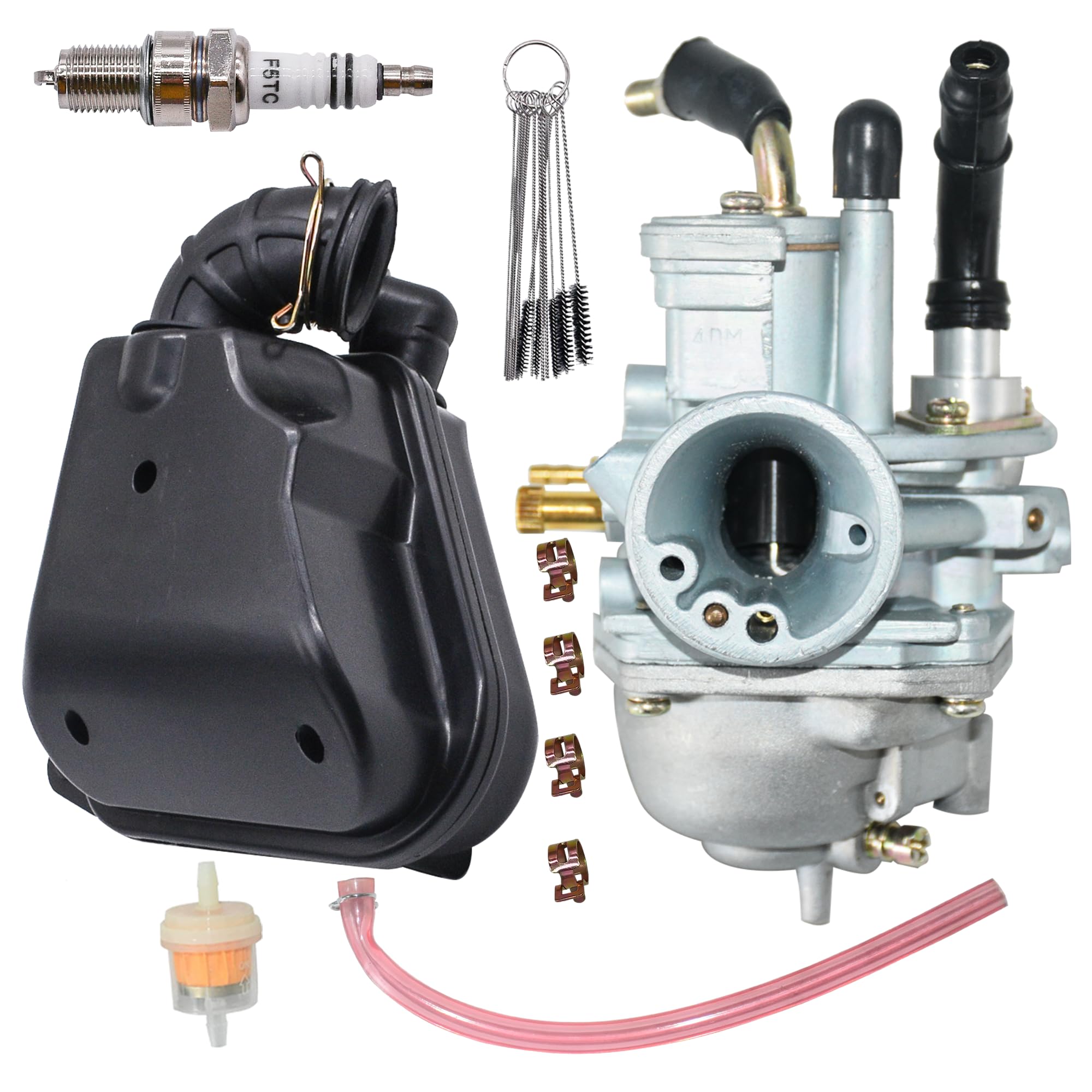 Photo 1 of Lanigram Predator 50 90 2003-2007 Carburetor Fit for Polaris Scrambler 50 90 2001-2003 For Sportsman 90 Manual Choke 90cc 100cc Manual choke Carburetor With Air Filter Box Replace 0450924 0450081