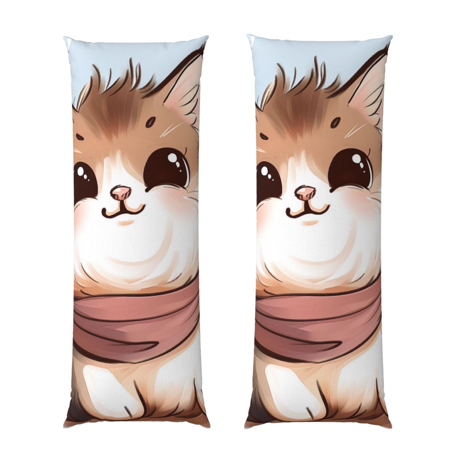 Body Pillow Cover 20x54 Inch, Cartoon cat 1 Print Long Lumbar Pillow Case with Zipper Long Body Pillowcase Decorative for Bed Sofa Bedroom