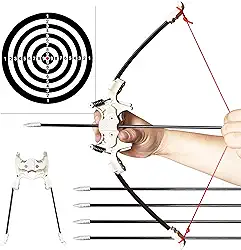 Pequeno arco recurvo dobrável, arco composto de tiro para entretenimento