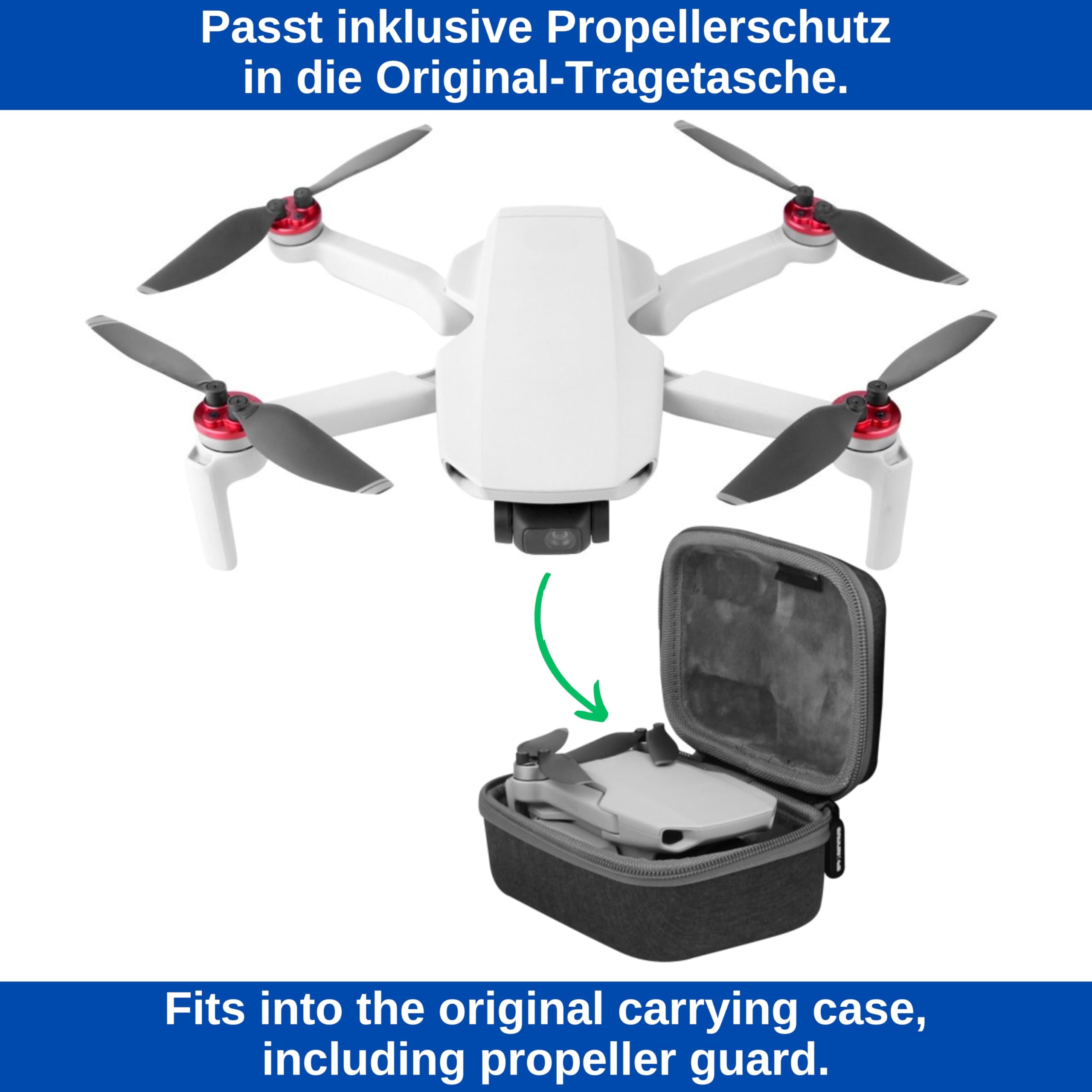 Uchwyt ochronny śmigła, odpowiedni dla dronów DJI MAVIC MINI i MINI 2, stabilizator śmigła do transportu, pasek nośny śmigła do łopatek wirnika, do dronów MINI i MINI 2