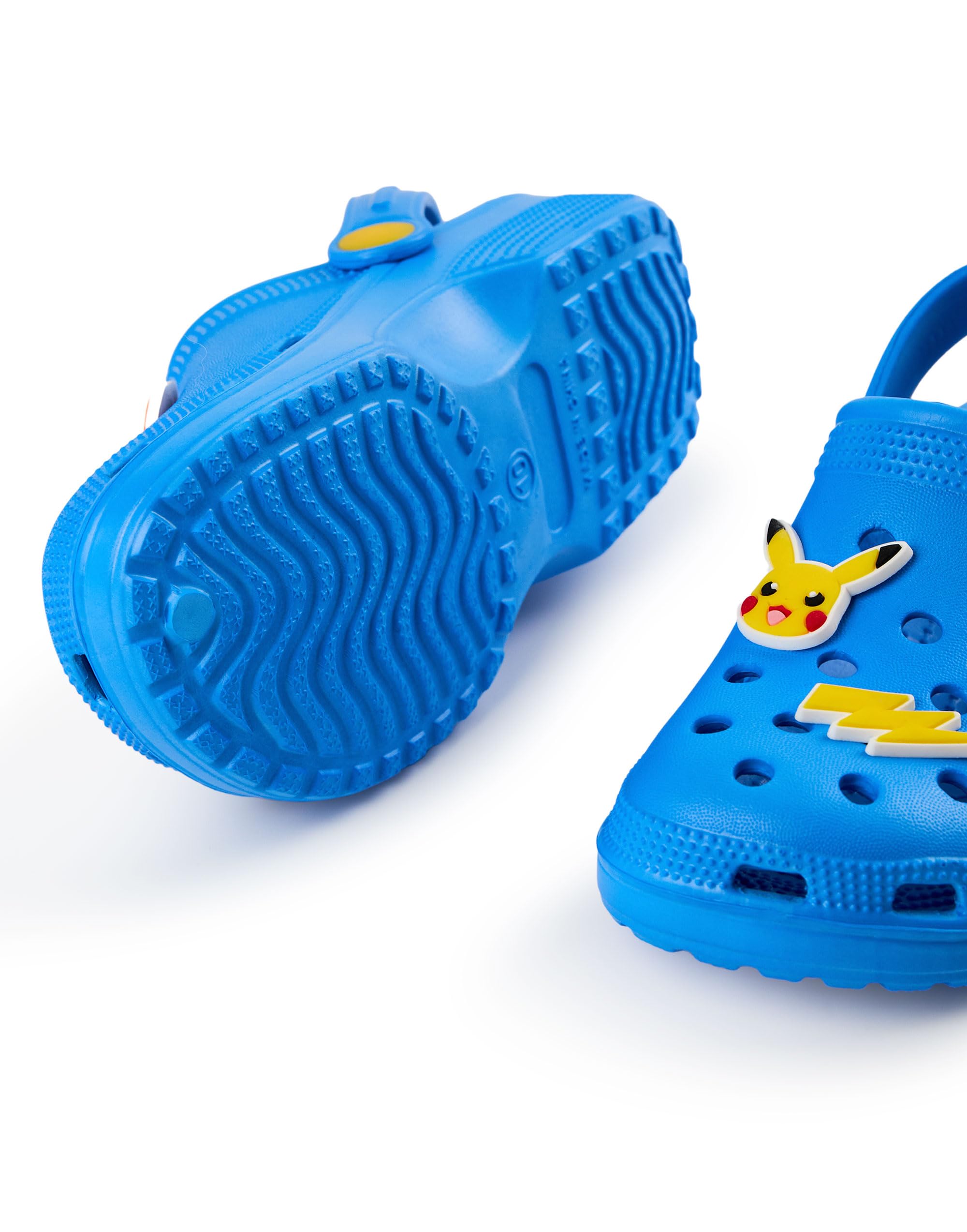 Pokémon Zuecos para Niño Calzado Infantil sin Cordones Azul Pikachu Charmander Squirtle Sandalias Chancla Correa Ajustable
