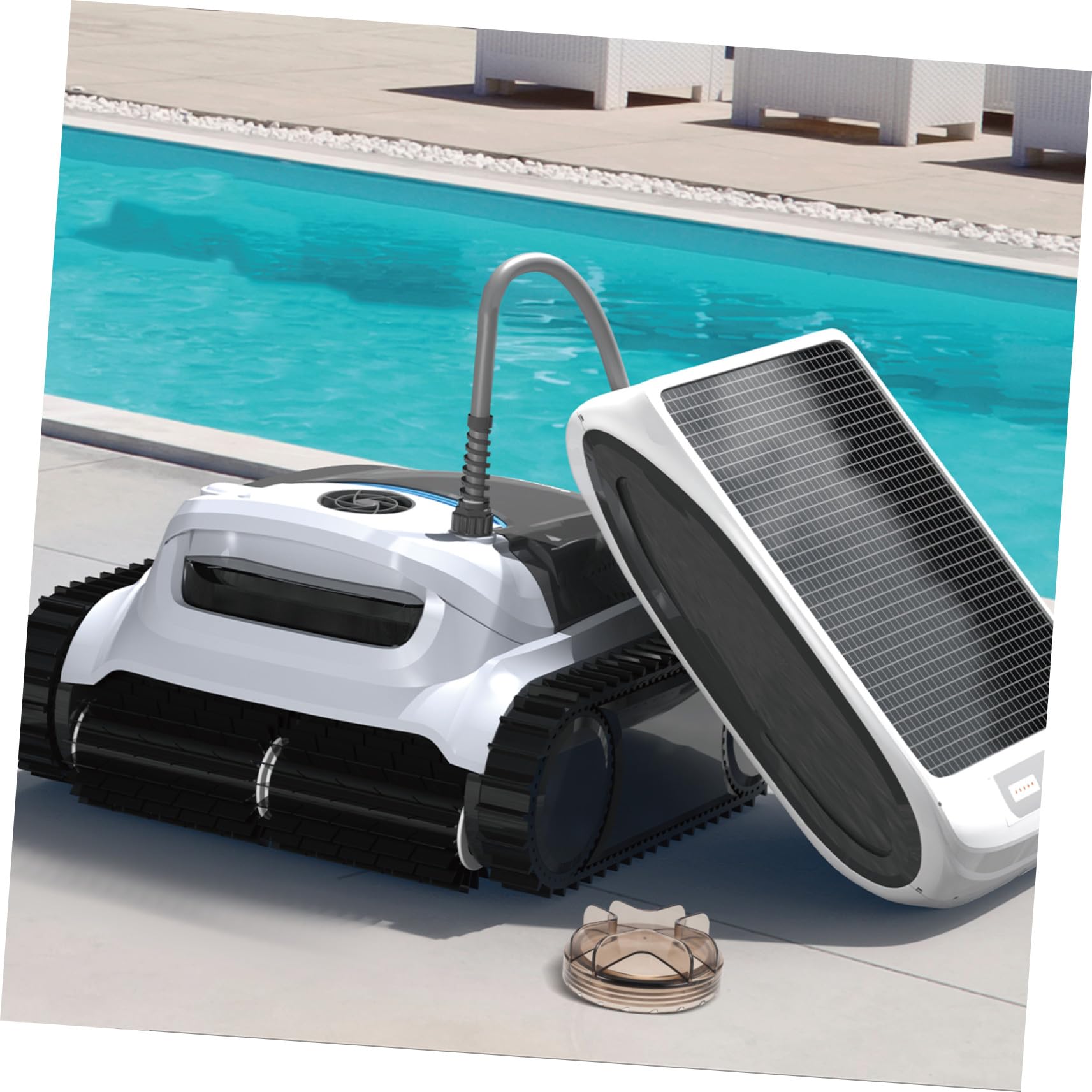 Cubierta para Bomba de Filtro de Piscina Tapa Acrílica Resistente y Fácil de Limpiar Compatible con Filtro de Arena para Mantenimiento Sencillo y Duradero