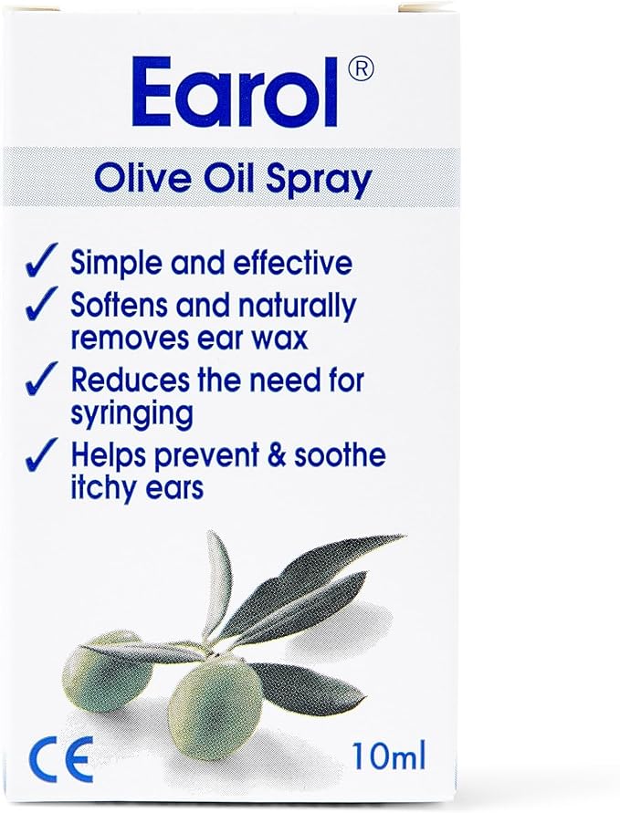 Earol Olive Oil Ear Wax Removal Spray Clinically Proven Reduces