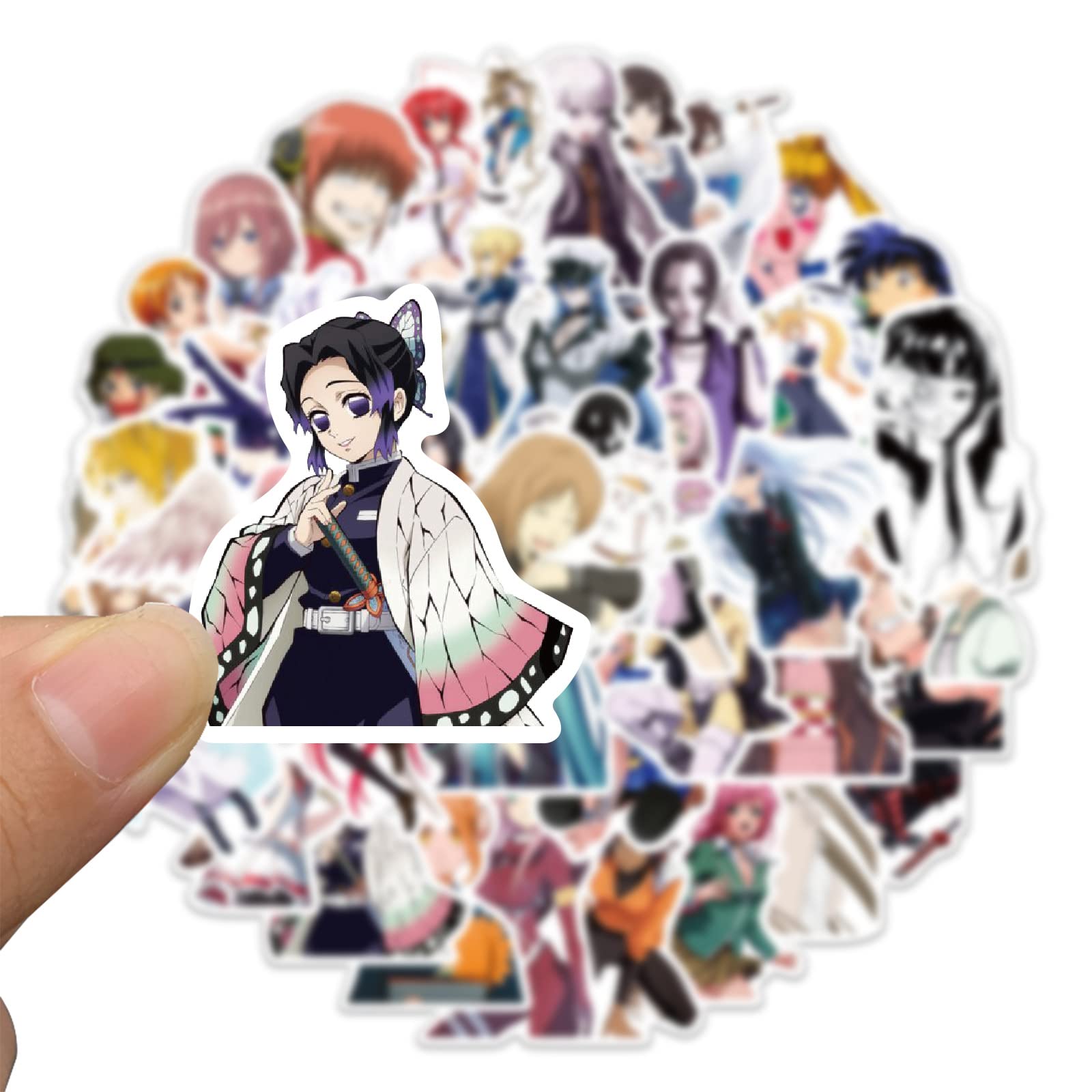 Amazon.co.jp: 50枚 可愛い美少女 アニメキャラ ステッカーセット